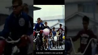 KIds July 4th Bike Parade 1966 with no Helmets #shorts