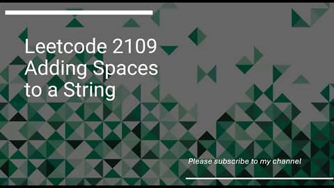 Leetcode 2109 Adding Spaces to a String