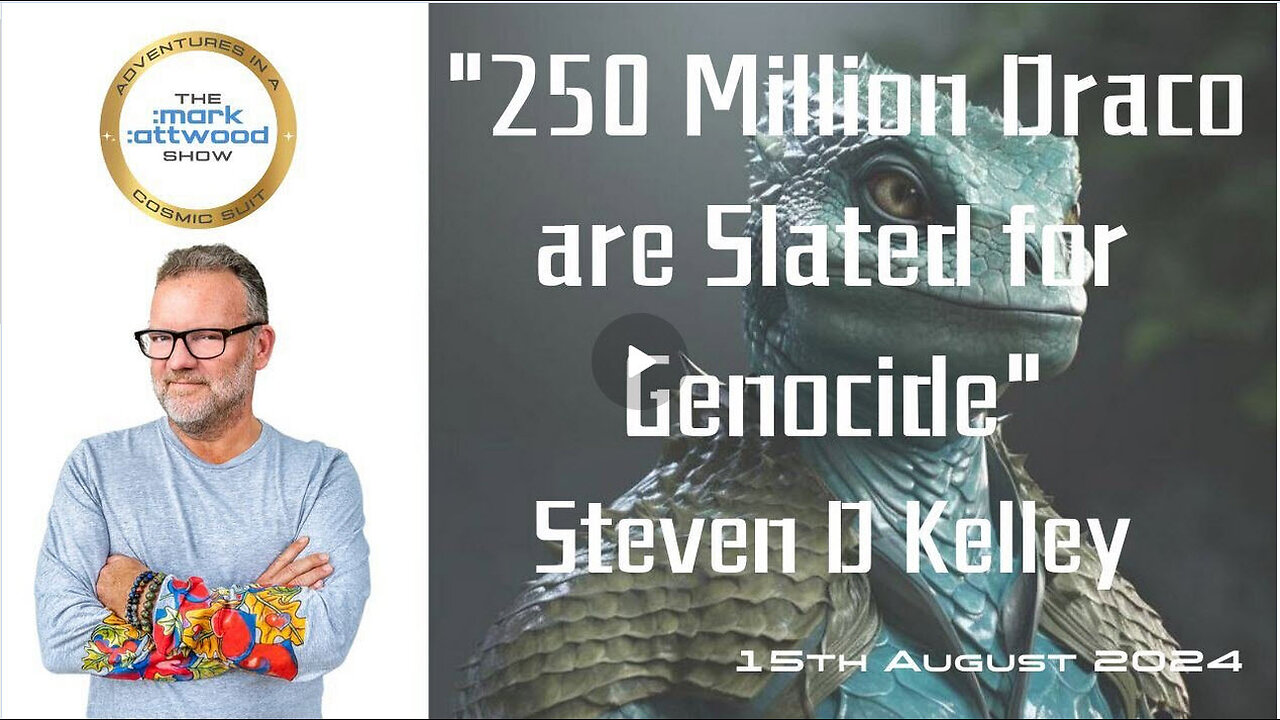 250 Million Draco are Slated for Genocide" Steven D. Kelley - 15th Aug 2024