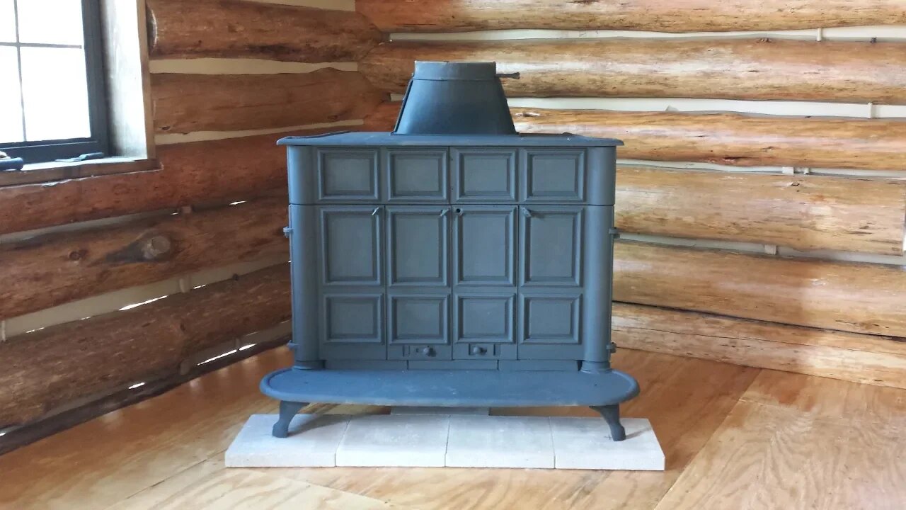 Ben Franklin Wood Stove for the Log Cabin