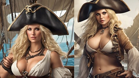 Pirate Queen AI Lookbook ｜Unleashing the Digital Swashbuckler!