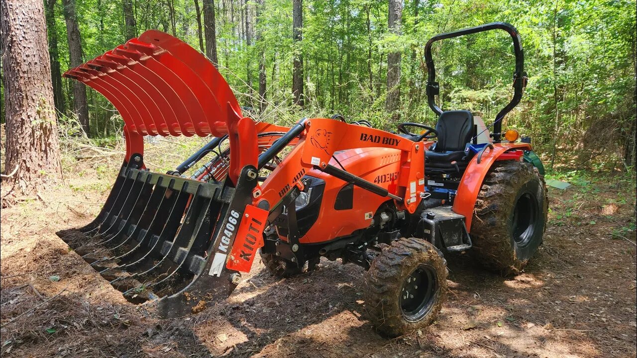 Day 43 - Kioti KG4066 Grapple and Bad Boy 4035 Tractor