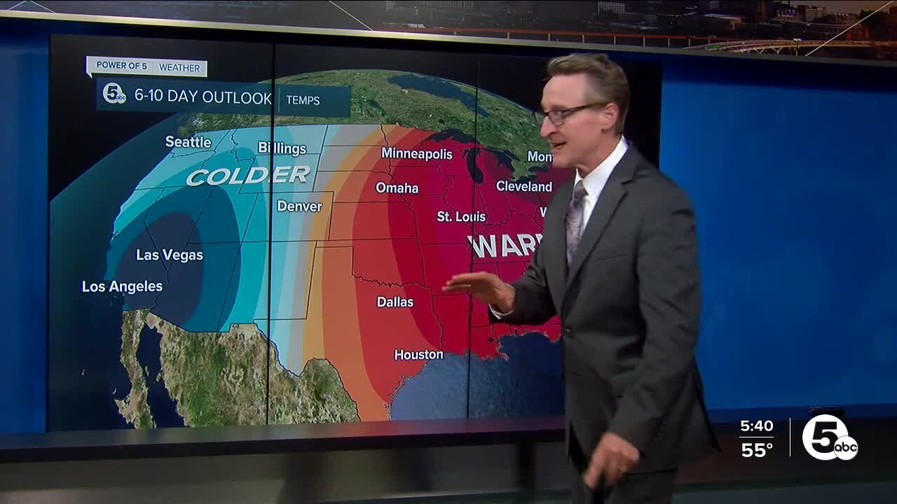 Warm weather expected to move into Northeast Ohio into early November