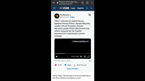 Nancy Pelosi "We have got to finish proceedings or else they will have victory".. January 6th