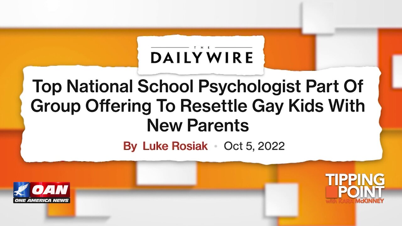 Tipping Point - School Psychologist Part of Group Offering To Resettle Gay Kids With New Parents