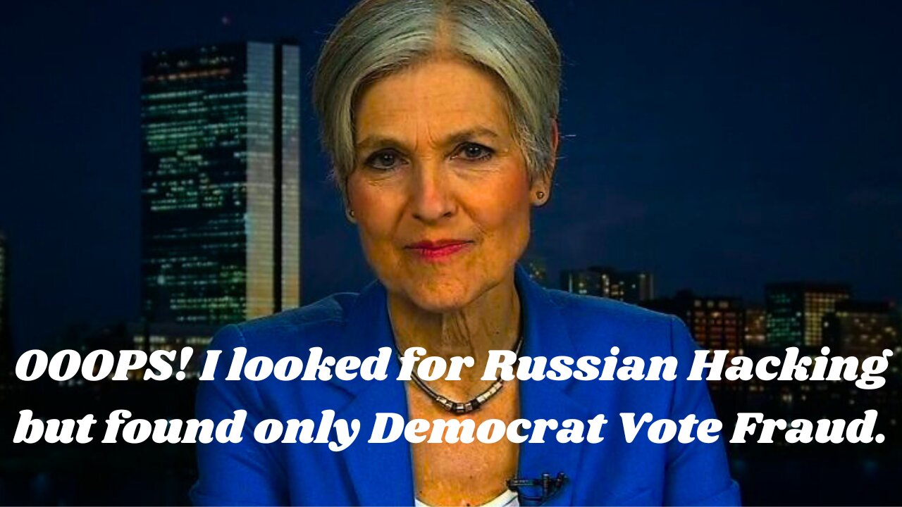 Jill Stein Accidentally Exposed Massive Detroit Democrat Vote FRAUD in 2016