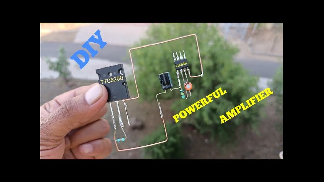 DIY POWER AMPLIFIER WITH TRANSISTOR TTC5200 & IC LM358