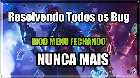 MOD MENU FECHANDO RESOLVIDO 🙅🏼‍♂️ PARA TODOS TELEFONE 🛑 BÔNUS 100%HS 🔗LINK DIRETO PARA DOWLOARD