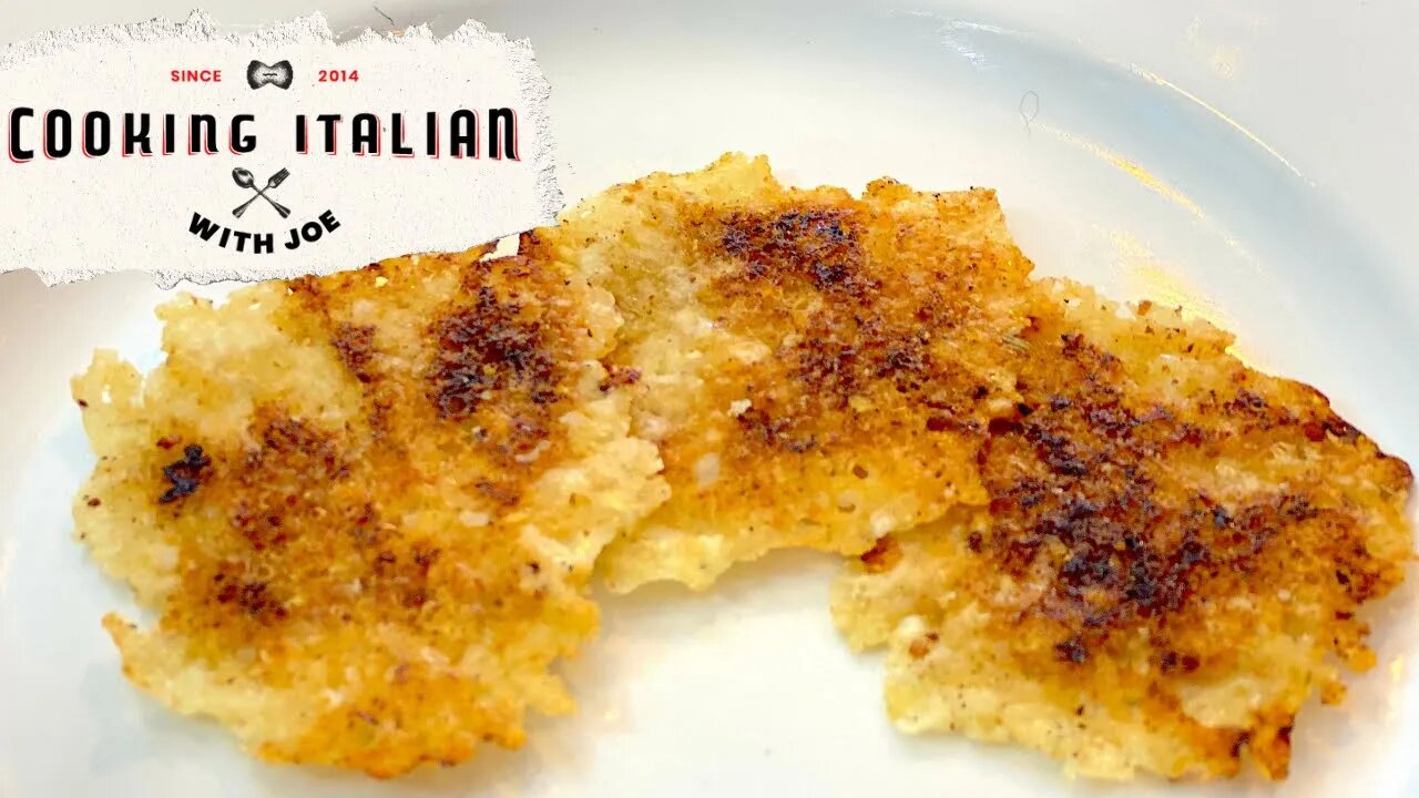 Crispy Parmesan Cheese Chips | Cooking Italian with Joe