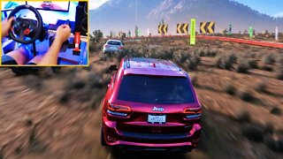 FORZA HORIZON 5 Steering Wheel G29 - JEEP GRAND CHEROKEE STR 2014 GAMEPLAY RACING