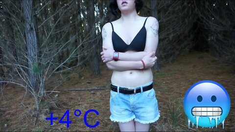 Girl frozen is shivering from the cold | Part 4 (4°C)