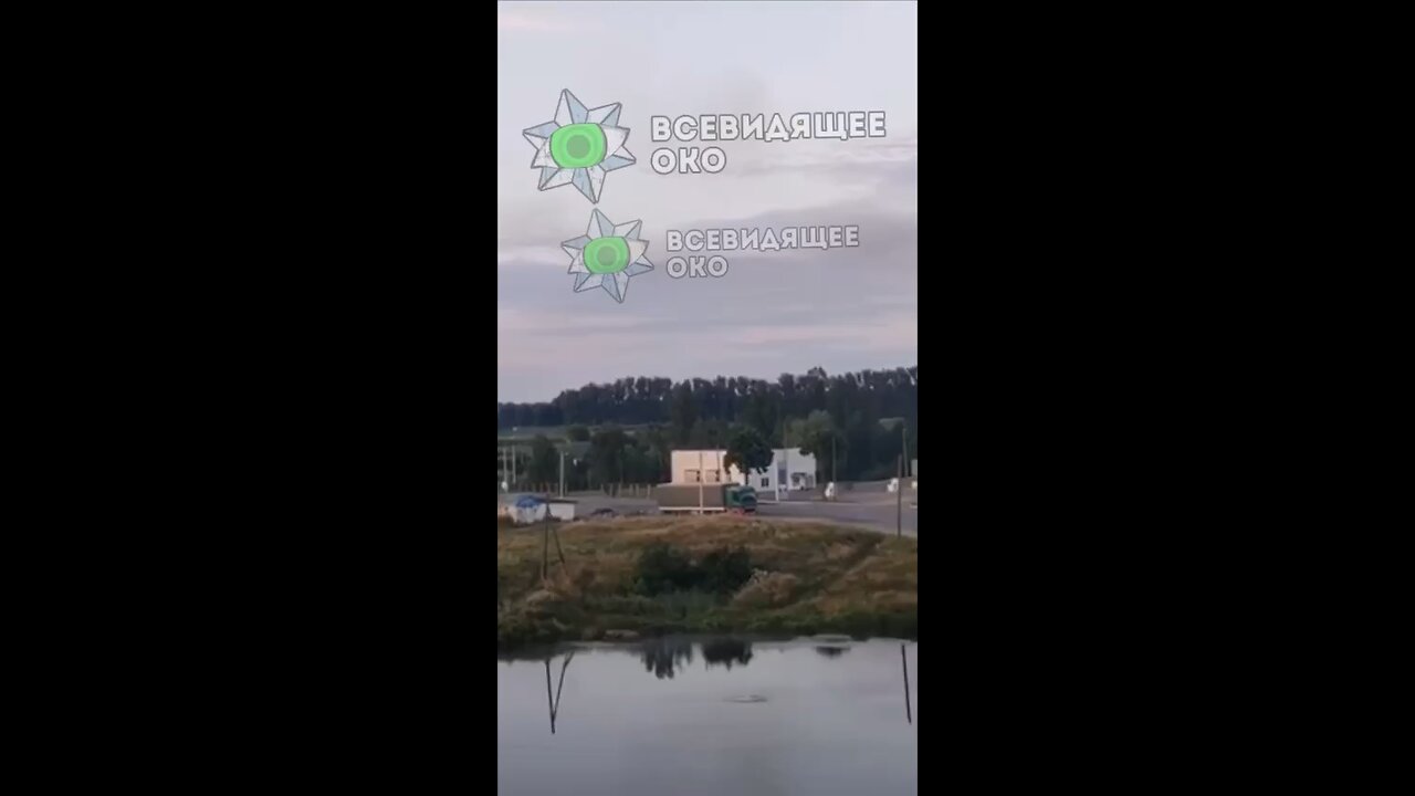 Huge explosion after a Russian Geran drone strike in Zhytomyr, Ukraine