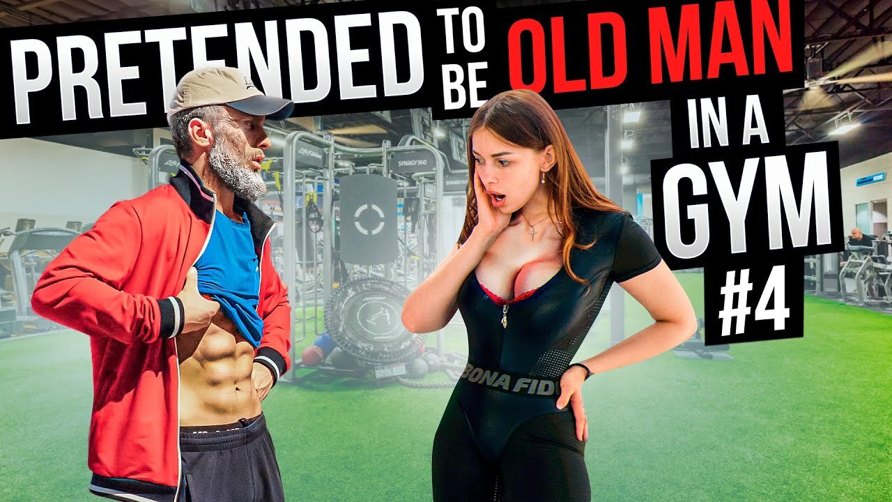 CRAZY OLD MAN shocks GIRLS in the gym AGAIN Prank - Aesthetics in Public