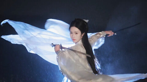 Cold as ice and frost, the sword like cold light - Little Dragon Girl