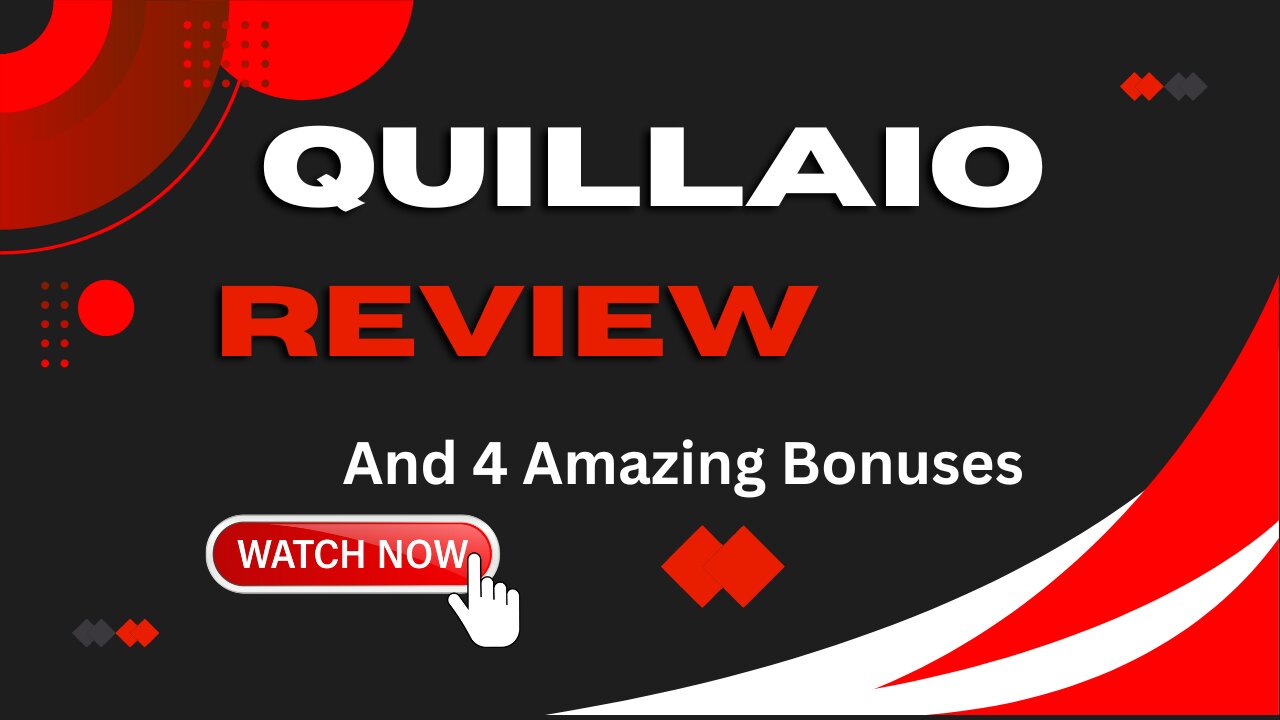 Quillaio Review+ 4 Bonuses To Make It Work FASTER!