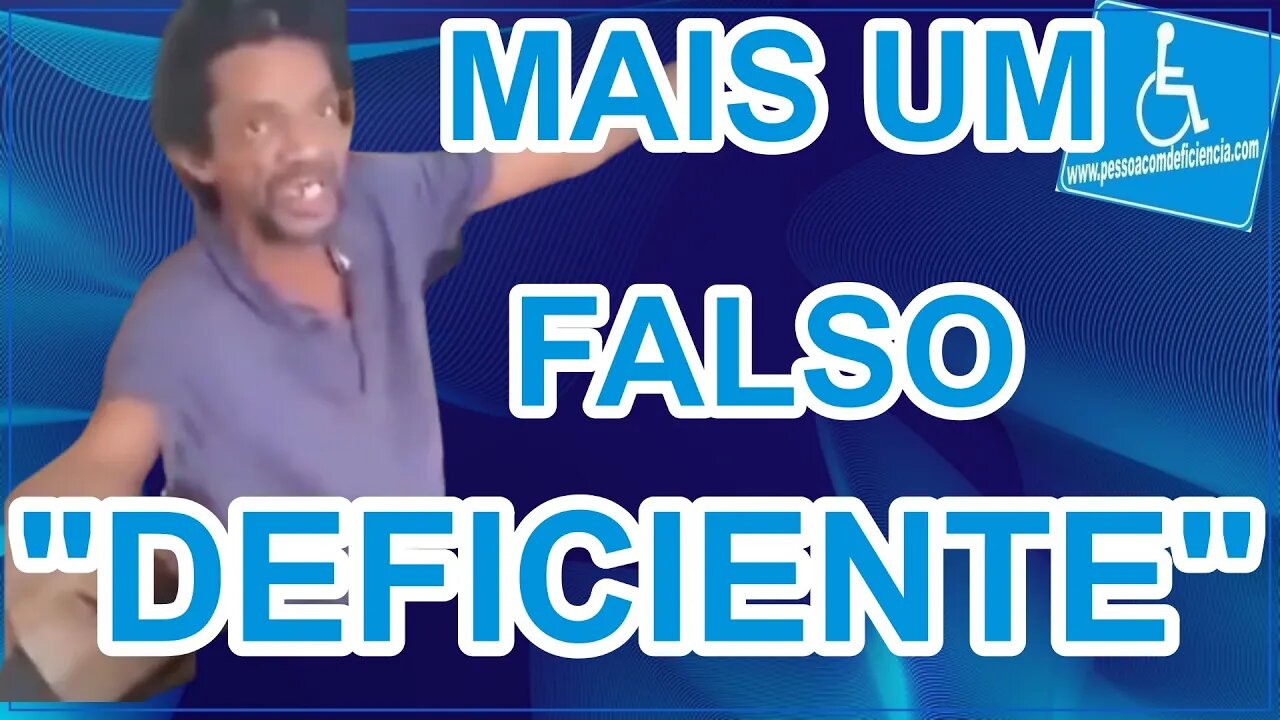 Falso deficiente enganando a população de Brasilia .