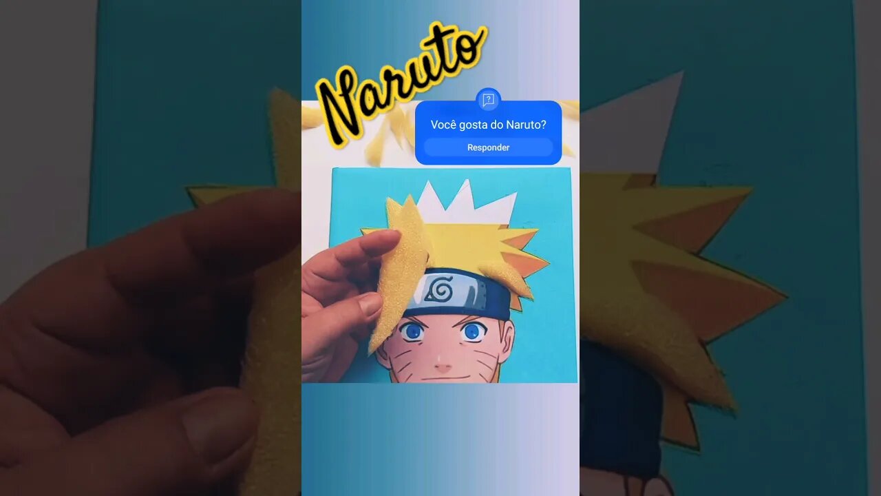 Como fazer um caderno customizado do NARUTO no meu CANAL do Youtube