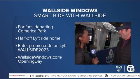 Wallside Windows offering 50% off Lyft rides following Tigers home opening game