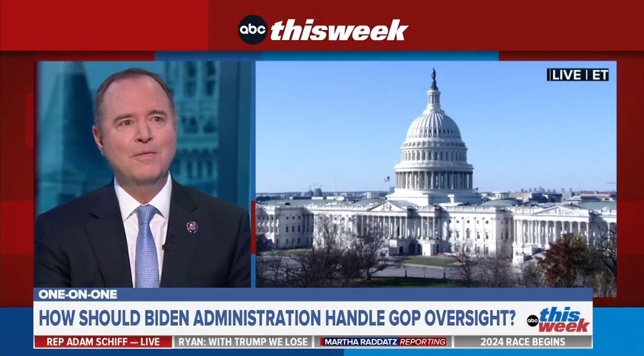 Adam Schiff Seems Worried About GOP Investigations Into Democrats