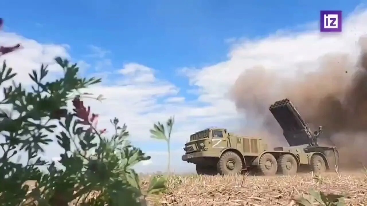 Russian MLRS "Hurricane" Strikes Spot On Military Targets Thanks To The Help Of The Orlan-10