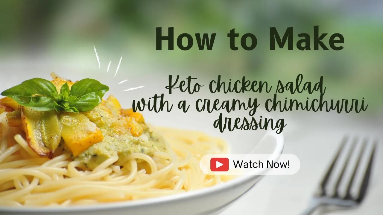 How to make keto chicken salad.