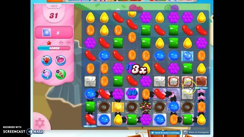 Candy Crush Level 1052 Audio Talkthrough, 3 Stars 0 Boosters