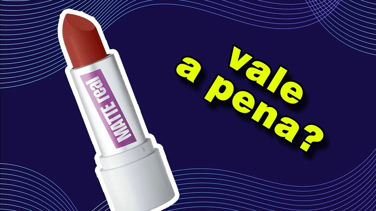 Batom AVON Matte Real - VALE A PENA? É bom?