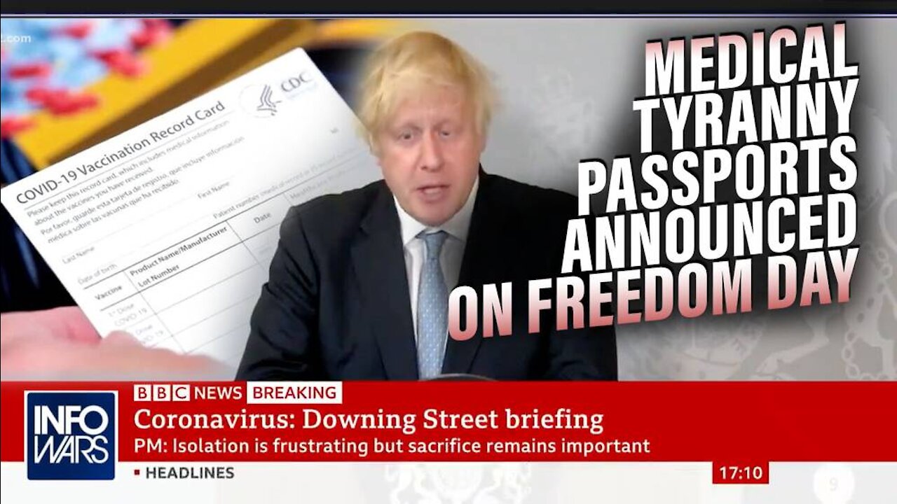 Live from London: Boris Johnson Admits to Using 'Mind Control' to Establish Medical Dictatorship -