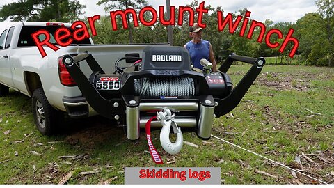 Pulling down trees. Rear mounted Badlands winch. Will it save me time?