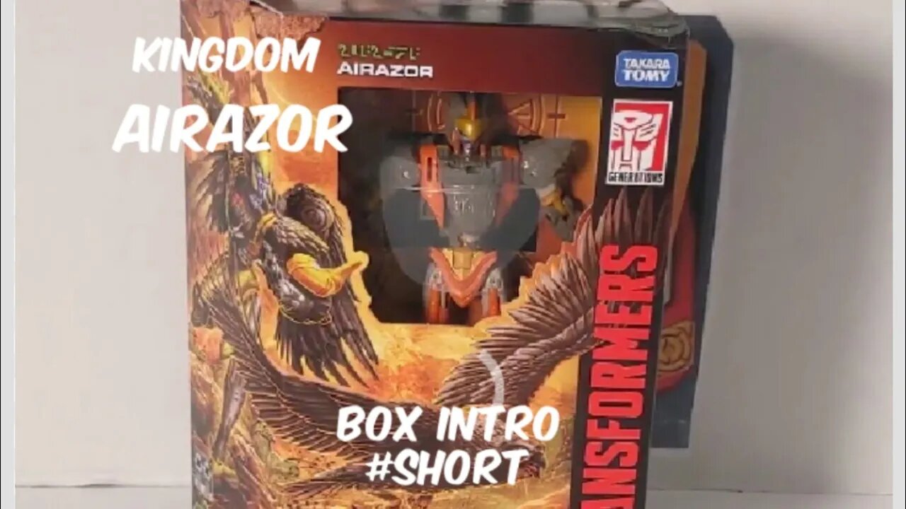 Kingdom Deluxe AIRAZOR Transformers War For Cybertron - Snak Peak Box Review - Rodimusbill #shorts