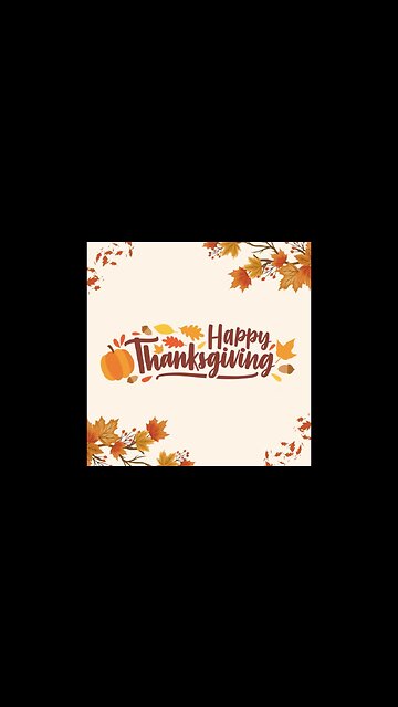 Always remember, there's a lot to be thankful for.