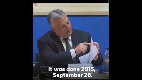 Prime Minister of Hungary Explains the George Soros Mass Migrants Plan