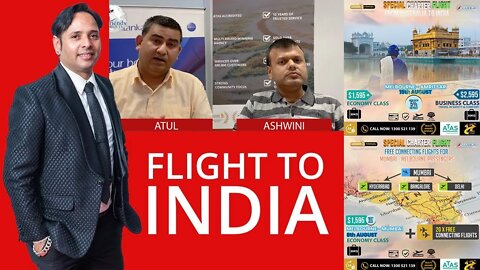 FLIGHT TO INDIA FROM MELBOURNE/SYDNEY - VARUN TIWARI WITH ASHWINI & ATUL FROM GAURA TRAVELS