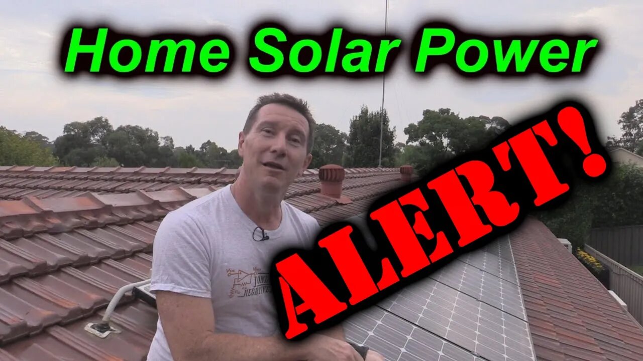 Solar Power System Monitor ALERT!