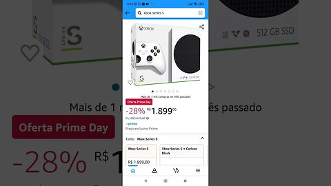 Xbox Series S, por R$1.899,00 - Prime Day Amazon