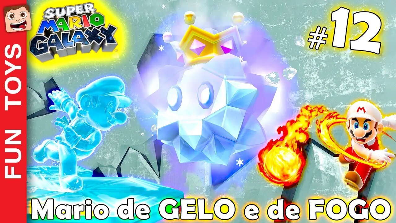 ⭐️ Super Mario Galaxy #12 - Mario de GELO e de FOGO no mesmo Gameplay! Enfrentamos o Baron Brrr! 🥶