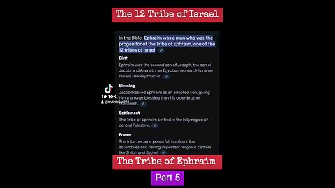 The twelve tribes of israel part 5