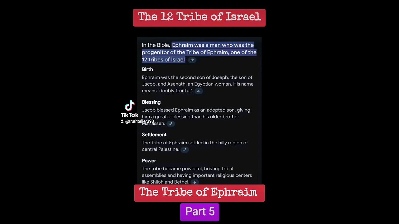 The twelve tribes of israel part 5