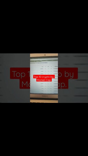 Top 10 cryptocurrencies by Market cap.