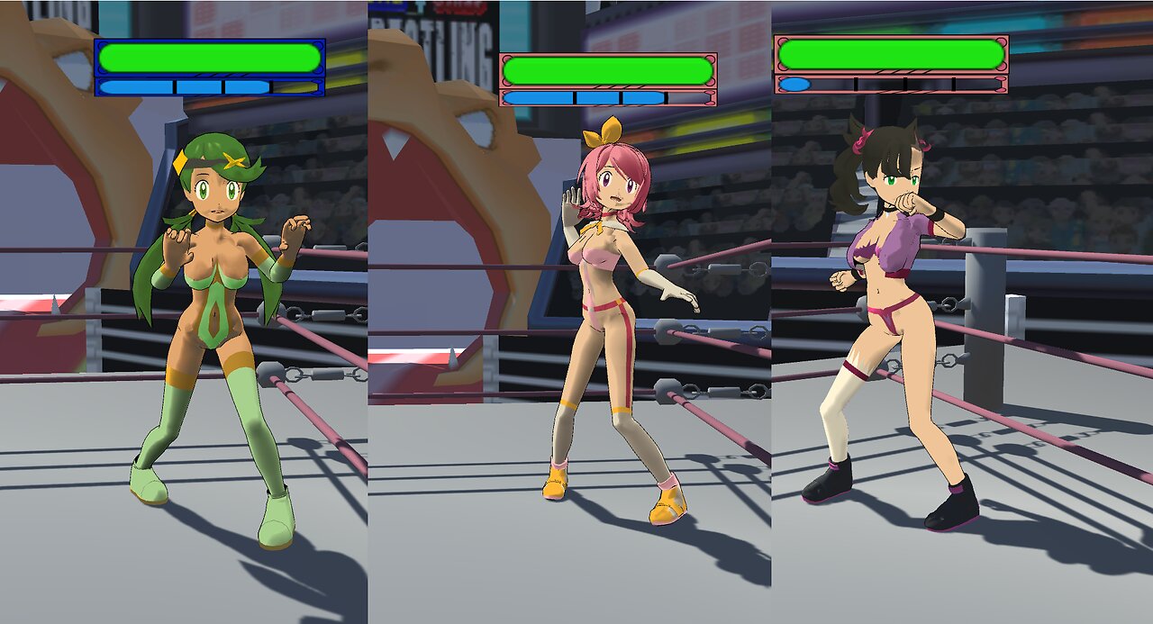 Poke' Girls Wrestling Action - Snap Poll Character Preview