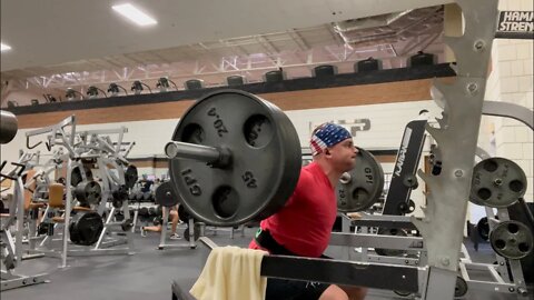 405# Box Squats