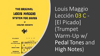 Louis Maggio Lección 03 C - [El Picado] (Trumpet Method)