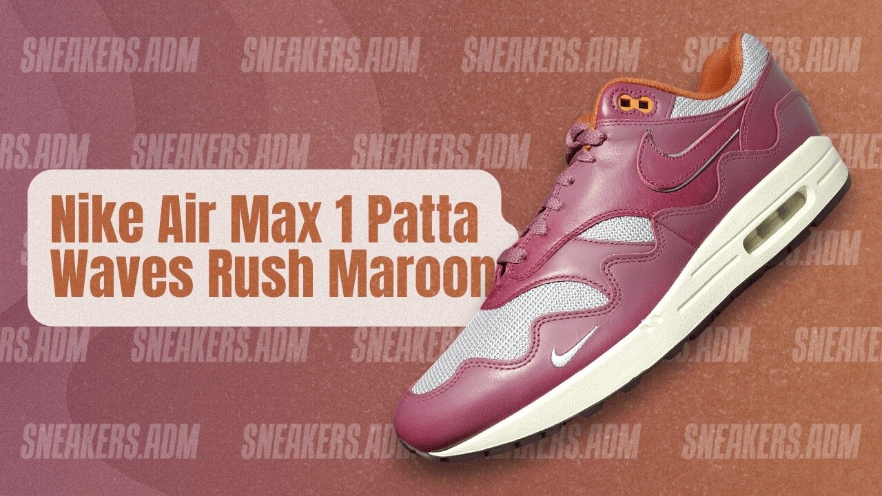 Nike Air Max 1 Patta Waves Rush Maroon - DO9549-001 - @SneakersADM