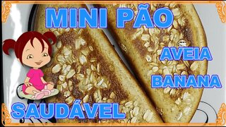 💗MY💗MINI PÃO DE BANANA E AVEIA SEM GLÚTEN #SAUDÁVEL