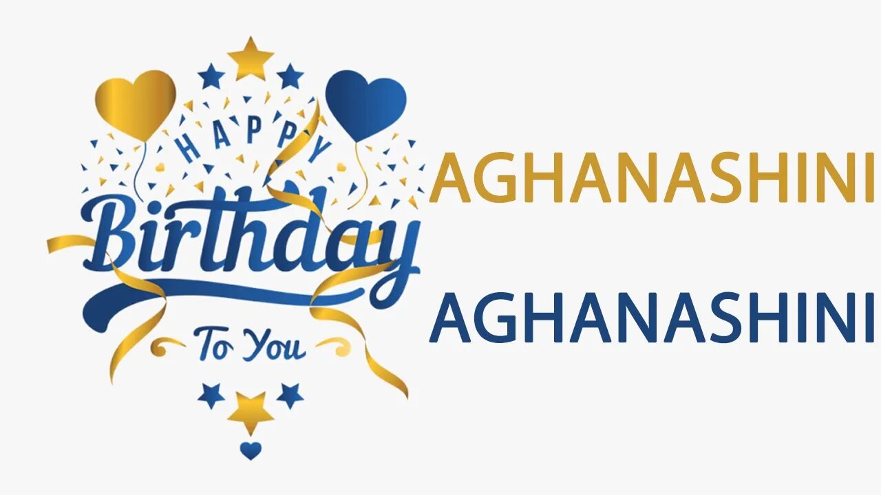 Happy Birthday to Aghanashini - Hindi Birthday Wish From Birthday Bash