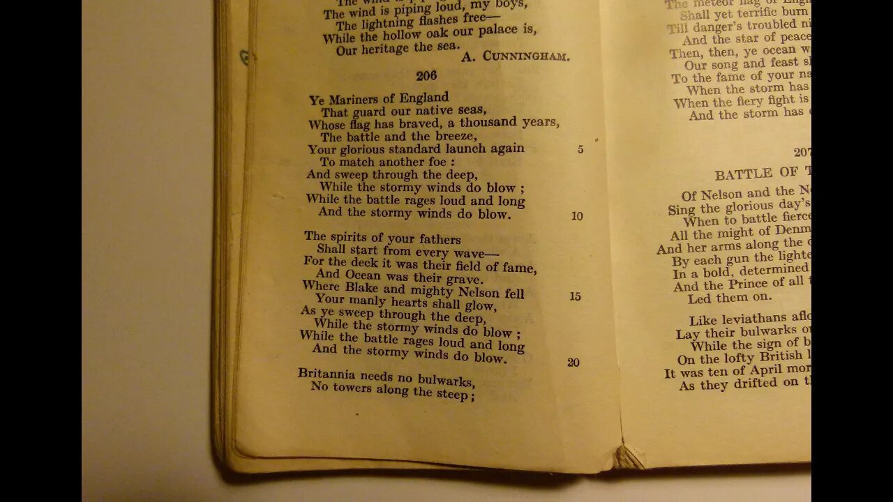 Ye Mariners of England - T. Campbell