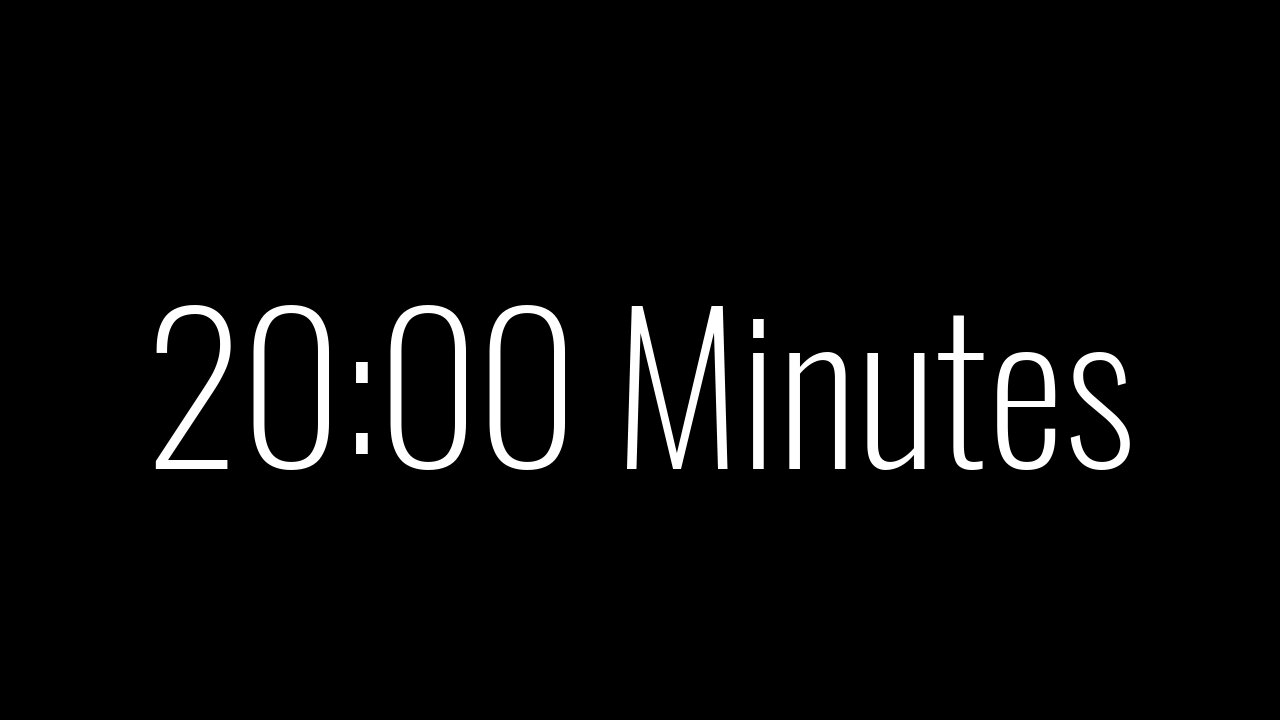 20 Minutes of Focus: A Productive and Motivational Countdown 20 minutes timer Video