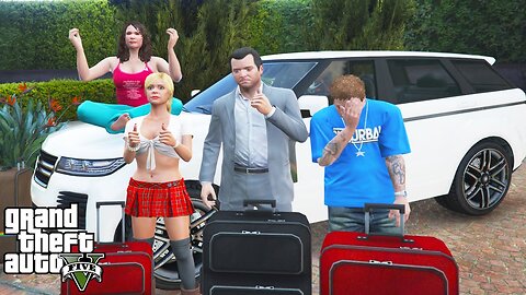 Gta v road trip with Micheal family cinematic shots