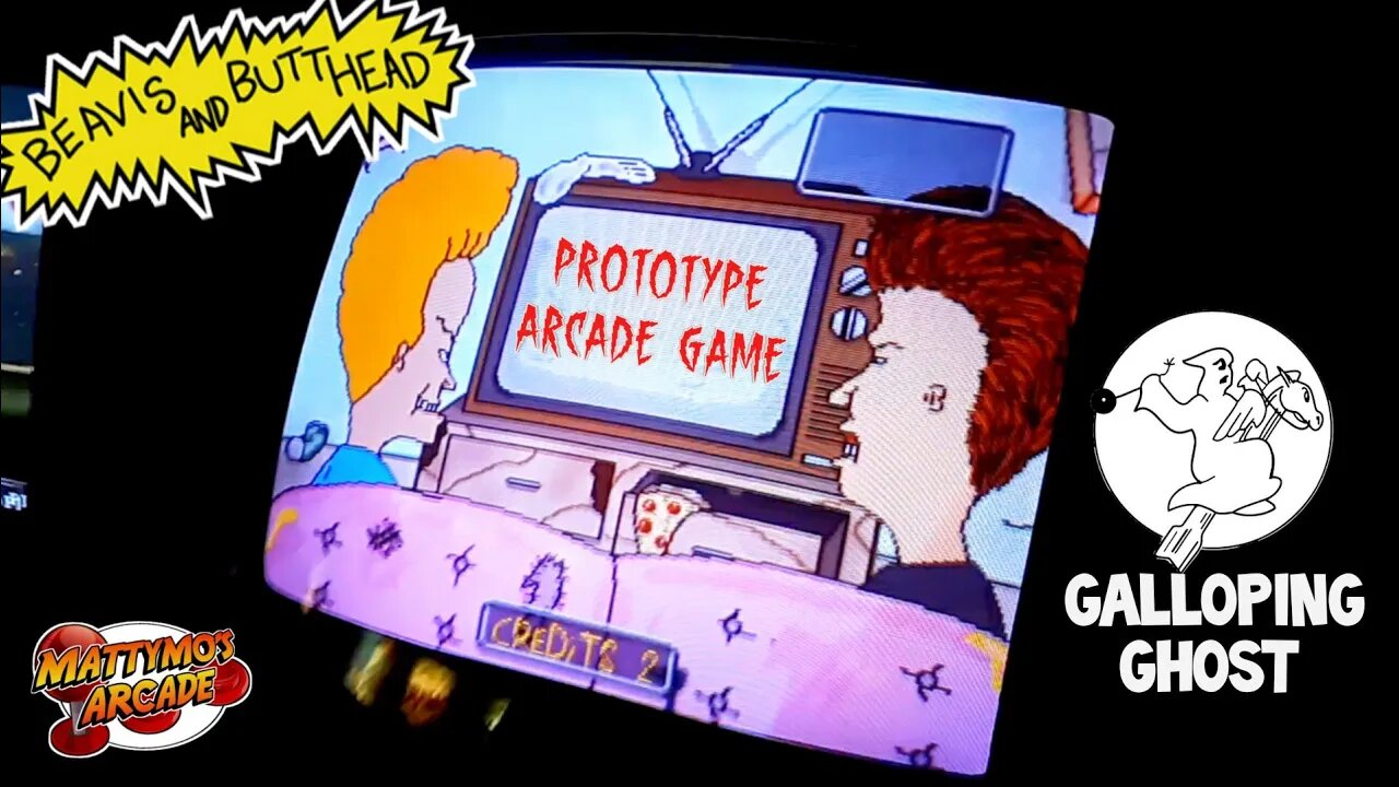 Beavis and Butthead Prototype Arcade Game at Galloping Ghost