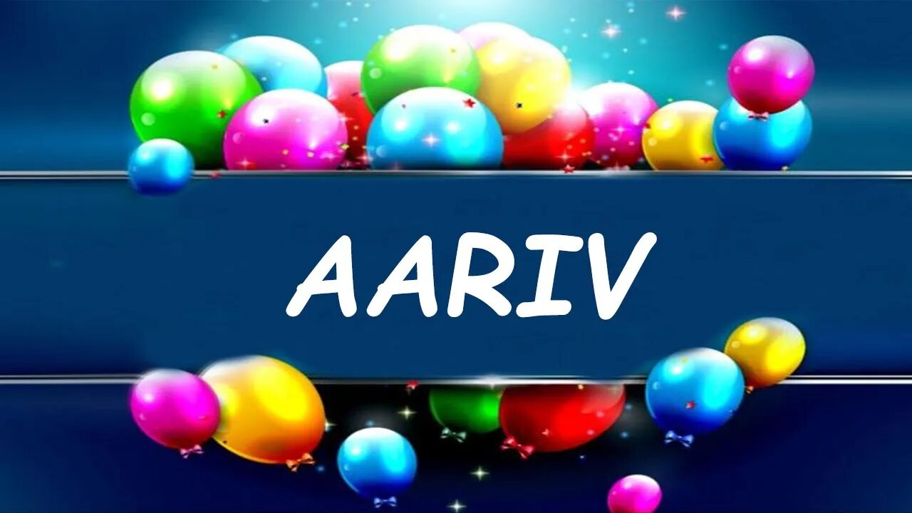 Happy Birthday to Aariv - Birthday Wish From Birthday Bash